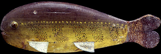 Fish Decoy. Carved fish decoys are one of the earliest forms of